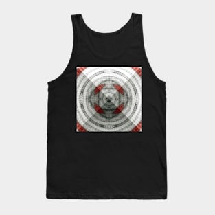 Sacred Geometry 3D Titanium Pyramid Architecture Tank Top